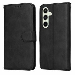 For Samsung Galaxy S24 FE 5G Classic Calf Texture Flip Leather Phone Case(Black)