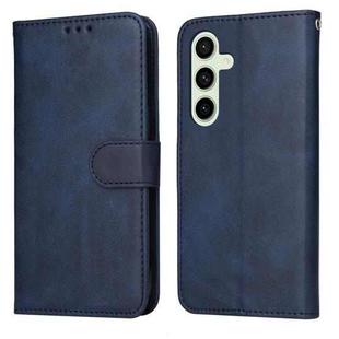 For Samsung Galaxy S24 FE 5G Classic Calf Texture Flip Leather Phone Case(Blue)