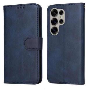 For Samsung Galaxy S25 Ultra 5G Classic Calf Texture Flip Leather Phone Case(Blue)