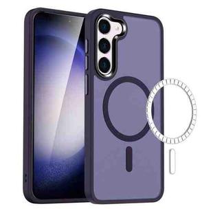 For Samsung Galaxy S23+ 5G MagSafe Magnetic Skin Feel Frosted Phone Case(Dark Purple)