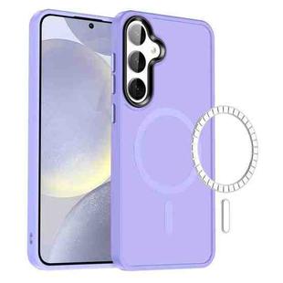 For Samsung Galaxy S24 5G MagSafe Magnetic Skin Feel Frosted Phone Case(Light Purple)