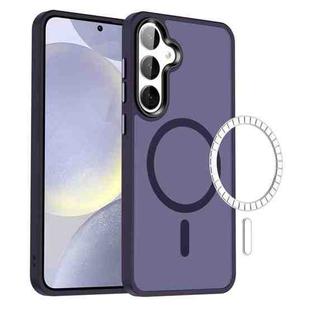 For Samsung Galaxy S24 5G MagSafe Magnetic Skin Feel Frosted Phone Case(Dark Purple)