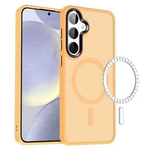 For Samsung Galaxy S24+ 5G MagSafe Magnetic Skin Feel Frosted Phone Case(Orange)