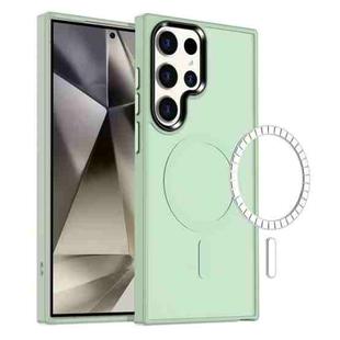 For Samsung Galaxy S24 Ultra 5G MagSafe Magnetic Skin Feel Frosted Phone Case(Light Green)