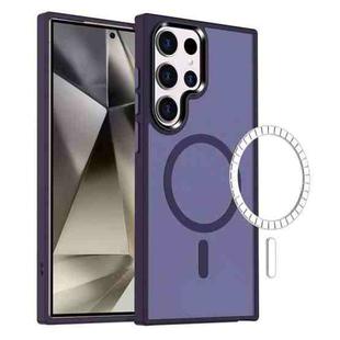 For Samsung Galaxy S24 Ultra 5G MagSafe Magnetic Skin Feel Frosted Phone Case(Dark Purple)