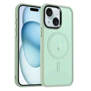 For iPhone 15 MagSafe Magnetic Skin Feel Frosted Phone Case(Light Green)