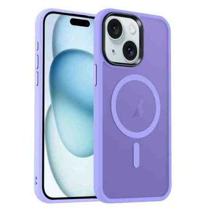 For iPhone 15 MagSafe Magnetic Skin Feel Frosted Phone Case(Light Purple)