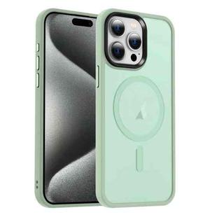 For iPhone 15 Pro Max MagSafe Magnetic Skin Feel Frosted Phone Case(Light Green)