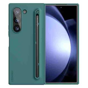 For Samsung Galaxy Z Fold6 5G NILLKIN Flex Pure PC + Liquid Silicone Phone Case with S Pen(Green)