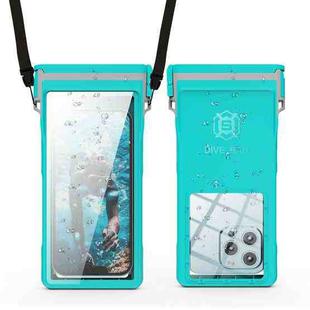 RedPepper 15m Depth Waterproof Phone Diving Pouch with Suction Cup(Grass Blue)