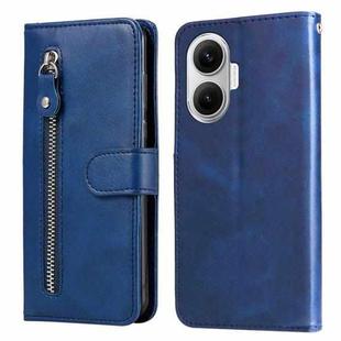 For Redmi Turbo 4 Pro / Xiaomi Poco F7 Fashion Calf Texture Zipper Leather Phone Case(Blue)