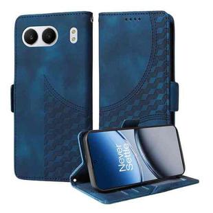 For OnePlus Nord 4 Embossed Rhombus Starry Leather Phone Case(Blue)