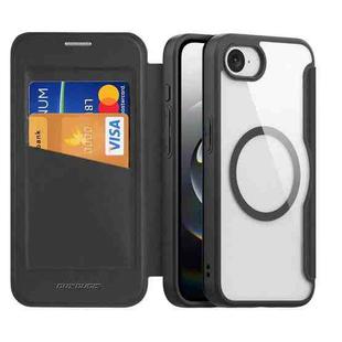 For iPhone 16e DUX DUCIS Skin X Pro Series MagSafe Ring Holder Leather Phone Case(Black)