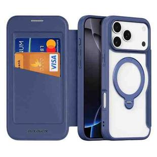 For iPhone 17 Pro Max DUX DUCIS Skin X Pro Series MagSafe Ring Holder Leather Phone Case(Blue)