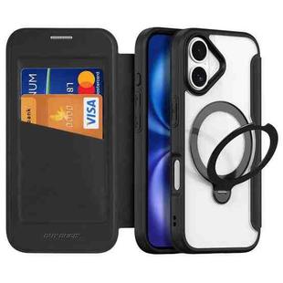 For iPhone 17 DUX DUCIS Skin X Pro Series MagSafe Ring Holder Leather Phone Case(Black)