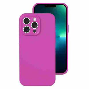 For iPhone 13 Pro Max Precise Hole Liquid Silicone Jelly Color Full Coverage Phone Case(Dragon Fruit Color)