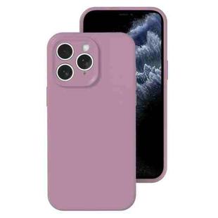 For iPhone 11 Pro Max Precise Hole Liquid Silicone Jelly Color Full Coverage Phone Case(Blackcurrant Color)