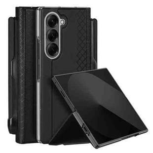 For Samsung Galaxy Z Fold7 5G DUX DUCIS Bril Series PU + TPU Phone Case with Pen Slot(Black)