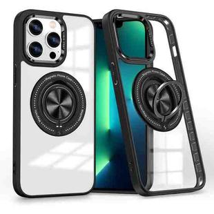 For iPhone 13 Pro Max Magnetic Rotating Ring Holder Phone Case(Black)