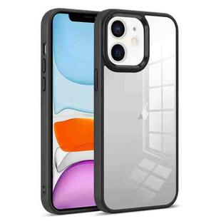 For iPhone 11 Colorful Armor Transparent Phone Case(Black)