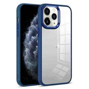 For iPhone 11 Pro Max Colorful Armor Transparent Phone Case(Blue)