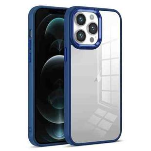 For iPhone 12 Pro Colorful Armor Transparent Phone Case(Blue)