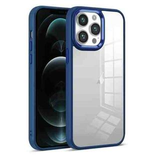 For iPhone 12 Pro Max Colorful Armor Transparent Phone Case(Blue)