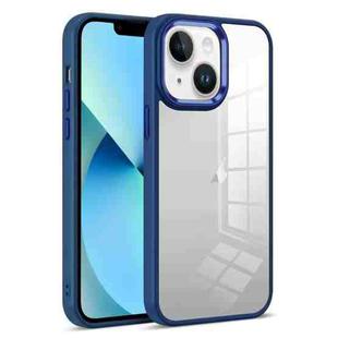 For iPhone 13 Colorful Armor Transparent Phone Case(Blue)