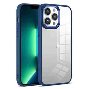 For iPhone 13 Pro Colorful Armor Transparent Phone Case(Blue)