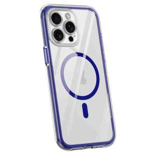 For iPhone 11 Pro Max Vacuum Airbag Y1 Series Transparent MagSafe Magnetic Phone Case(Navy Blue)