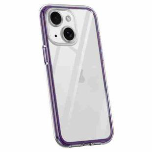 For iPhone 15 Plus Vacuum Airbag Y1 Series Transparent Shockproof Phone Case(Dark Purple)