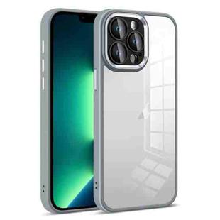 For iPhone 13 Pro Max Colorful Armor Lens Film Transparent Phone Case(Grey)