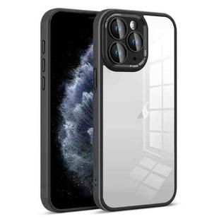 For iPhone 11 Pro Colorful Armor Lens Film Transparent Phone Case(Black)