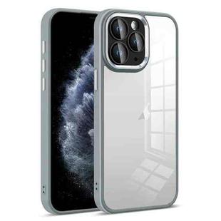 For iPhone 11 Pro Colorful Armor Lens Film Transparent Phone Case(Grey)