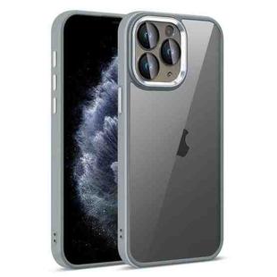 For iPhone 11 Pro Colorful Armor Lens Film Translucent Phone Case(Grey)