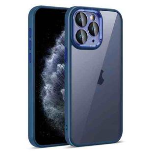 For iPhone 11 Pro Colorful Armor Lens Film Translucent Phone Case(Blue)