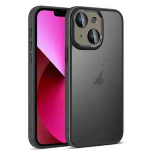 For iPhone 13 Colorful Armor Lens Film Translucent Skin Feel Phone Case(Black)