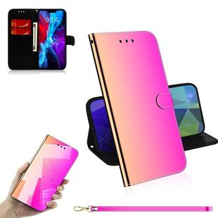 For iPhone 12 mini Imitated Mirror Surface Horizontal Flip Leather Case with Holder & Card Slots & Wallet & Lanyard(Gradient Color)