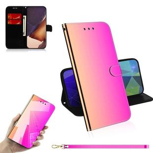 For Samsung Galaxy Note20 Ultra Imitated Mirror Surface Horizontal Flip Leather Case with Holder & Card Slots & Wallet & Lanyard(Gradient Color)