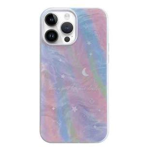 For iPhone 15 Pro Max Jelly 2 in 1 TPU Hybrid PC Phone Case(Dyeing Moon)