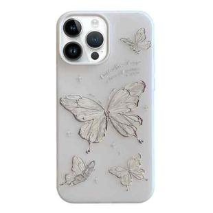 For iPhone 15 Pro Max Jelly 2 in 1 TPU Hybrid PC Phone Case(Big Butterfly)