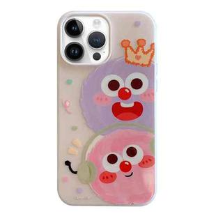 For iPhone 14 Pro Jelly 2 in 1 TPU Hybrid PC Phone Case(Crown Monster)