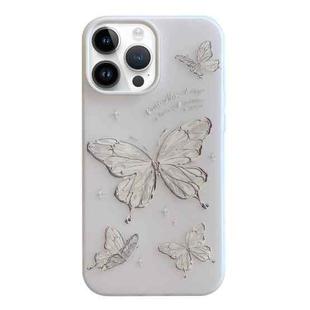 For iPhone 14 Pro Jelly 2 in 1 TPU Hybrid PC Phone Case(Big Butterfly)