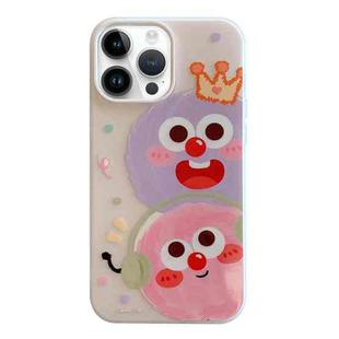 For iPhone 13 Pro Max Jelly 2 in 1 TPU Hybrid PC Phone Case(Crown Monster)