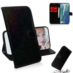 For Samsung Galaxy Note20 Solid Color Colorful Magnetic Buckle Horizontal Flip PU Leather Case with Holder & Card Slots & Wallet & Lanyard(Black)