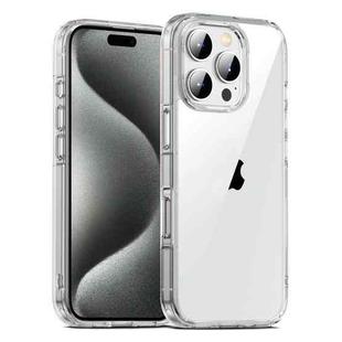 For iPhone 15 Pro PC Hybrid TPU Full Coverage Shockproof Phone Case(Transparent)