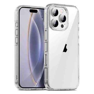 For iPhone 16 Pro Max PC Hybrid TPU Full Coverage Shockproof Phone Case(Transparent)