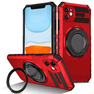 For iPhone 11 Rotating Magnetic Holder Phone Case(Red)