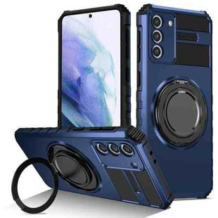 For Samsung Galaxy S21 5G Rotating Magnetic Holder Phone Case(Royal Blue)
