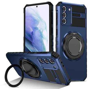 For Samsung Galaxy S21+ 5G Rotating Magnetic Holder Phone Case(Royal Blue)